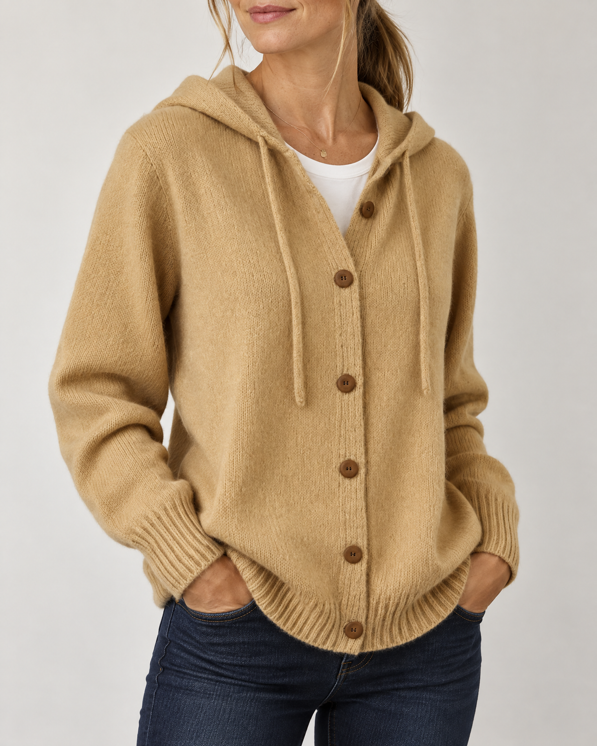 Greta - Hooded Knit Cardigan