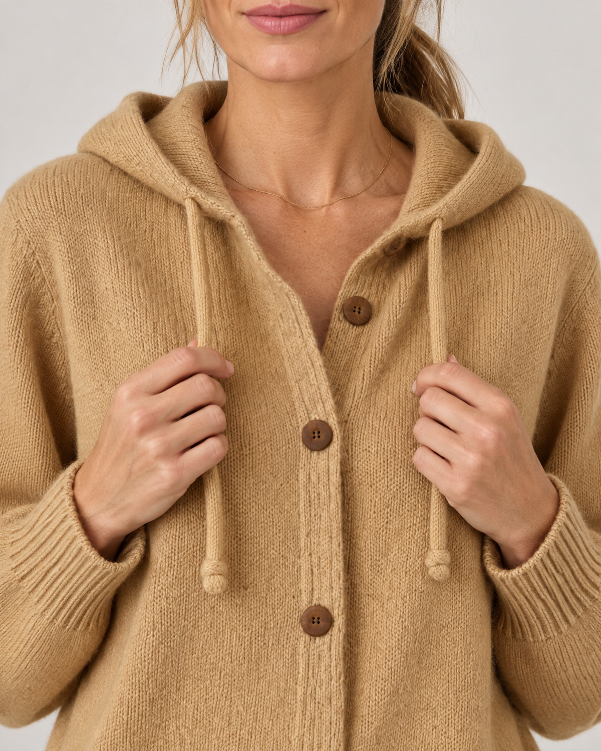 Greta - Hooded Knit Cardigan