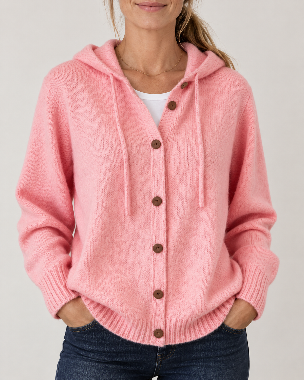 Greta - Hooded Knit Cardigan
