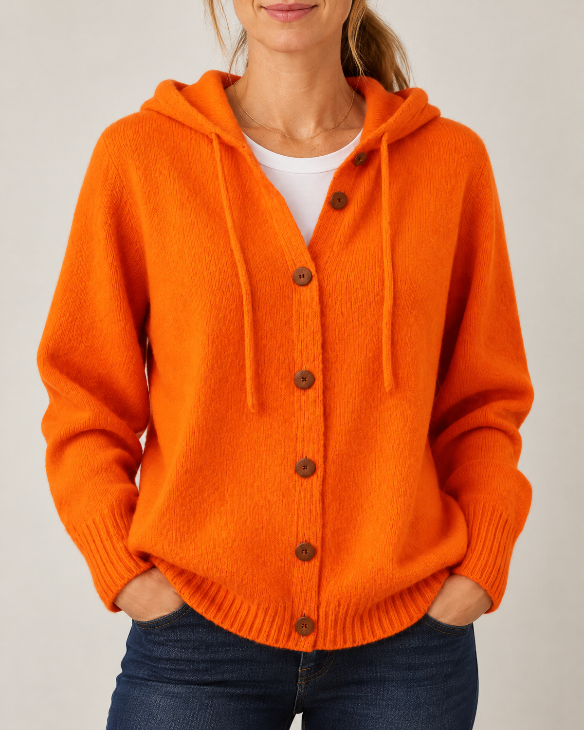 Greta - Hooded Knit Cardigan