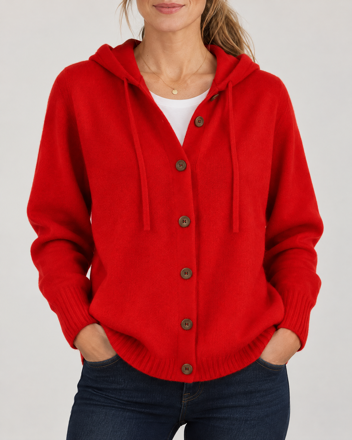 Greta - Hooded Knit Cardigan