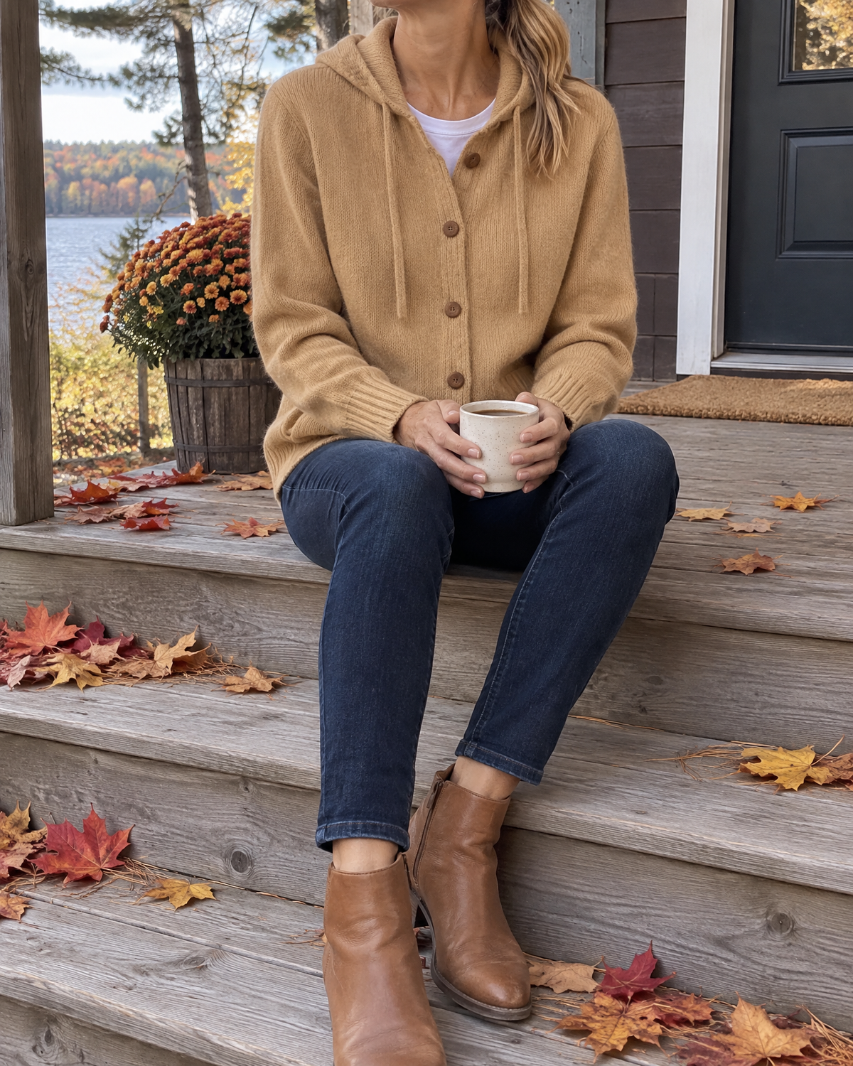 Greta - Hooded Knit Cardigan