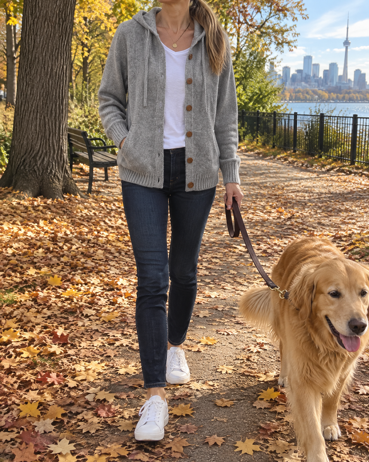 Greta - Hooded Knit Cardigan