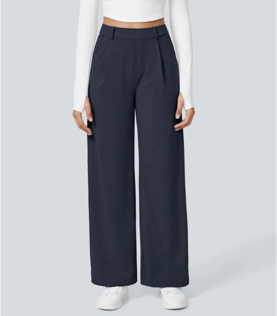 Elise Pants | Wide Comfort Tailored Pants | Essential Collection