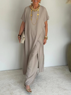 Cozy Loose-fit Asymmetrical Design Two-piece Set