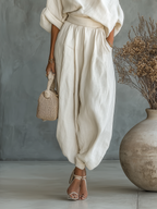 Trisha™ | Luxe Linen One-Shoulder Set