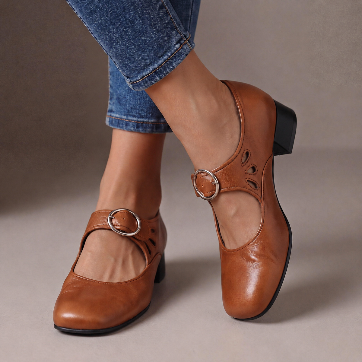 Josephine | Leather Orthopedic Mary Janes