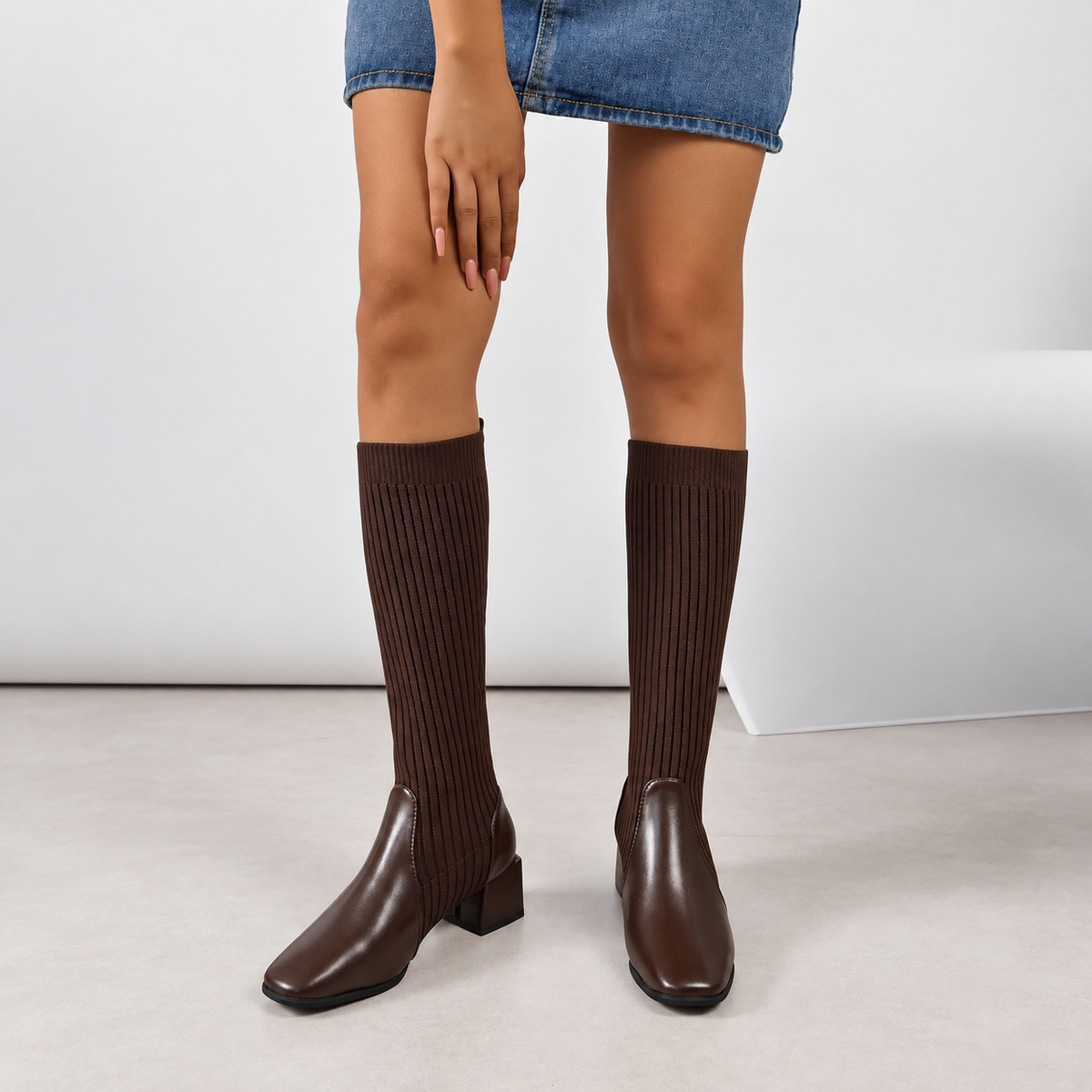Elancia - High Stretch Boots for Wide Calves