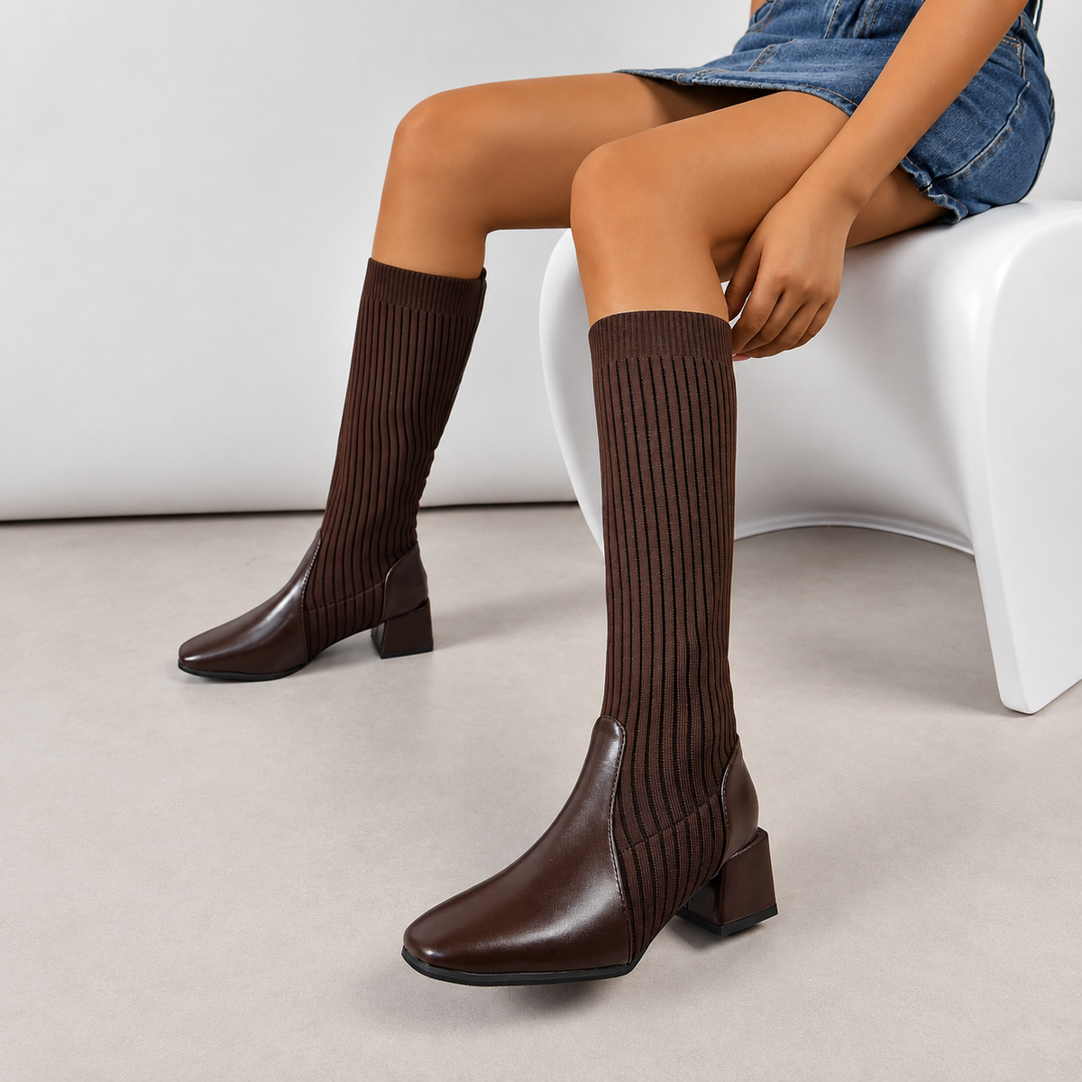 Elancia - High Stretch Boots for Wide Calves