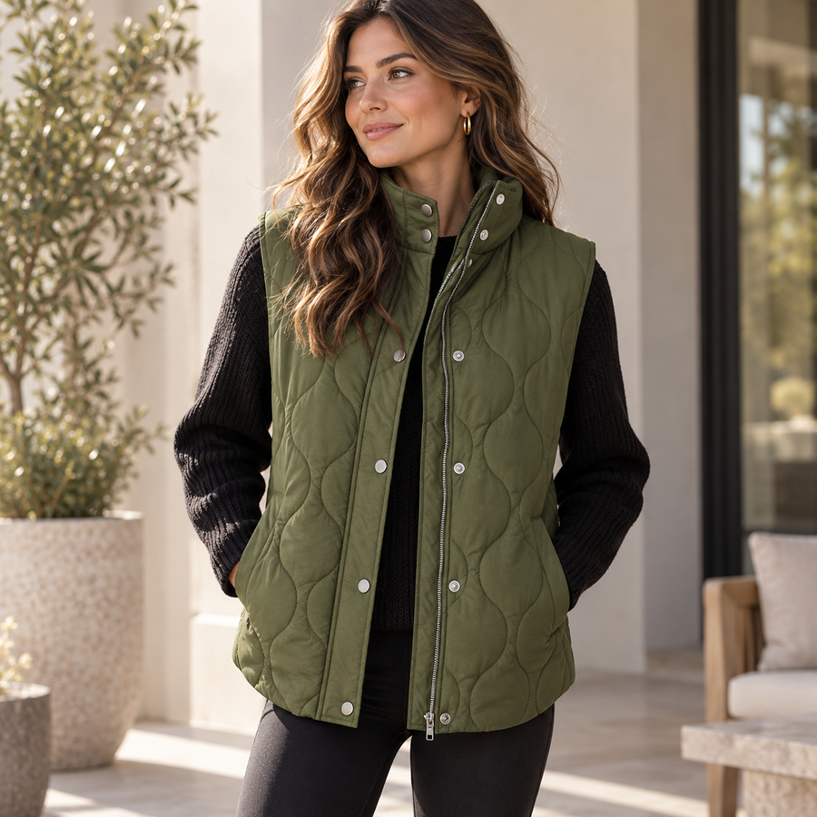 Sabrina | Lightweight Sleeveless Quilted Jacket