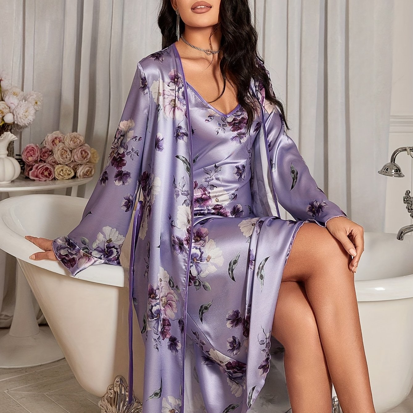 Kath | Women Floral Nightwear Set