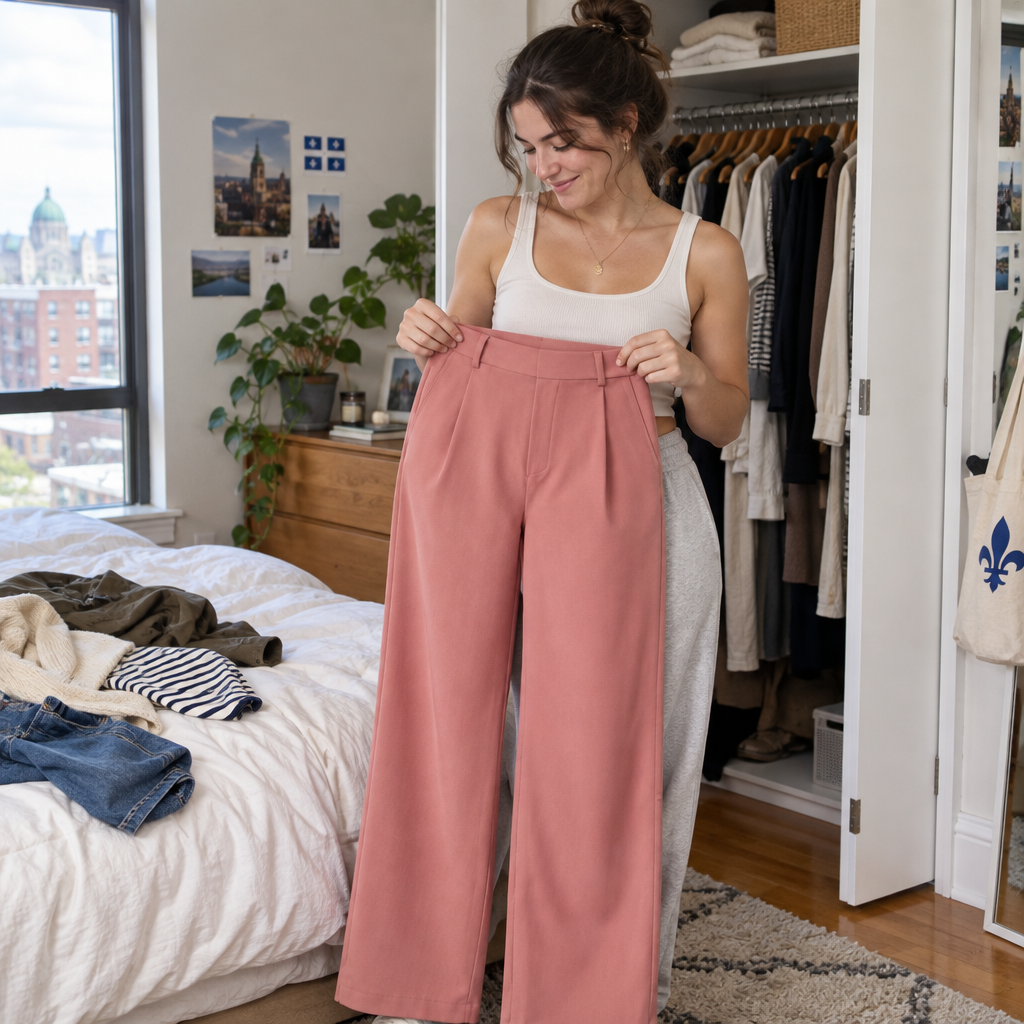 Elise Pants | Wide Comfort Tailored Pants | Essential Collection