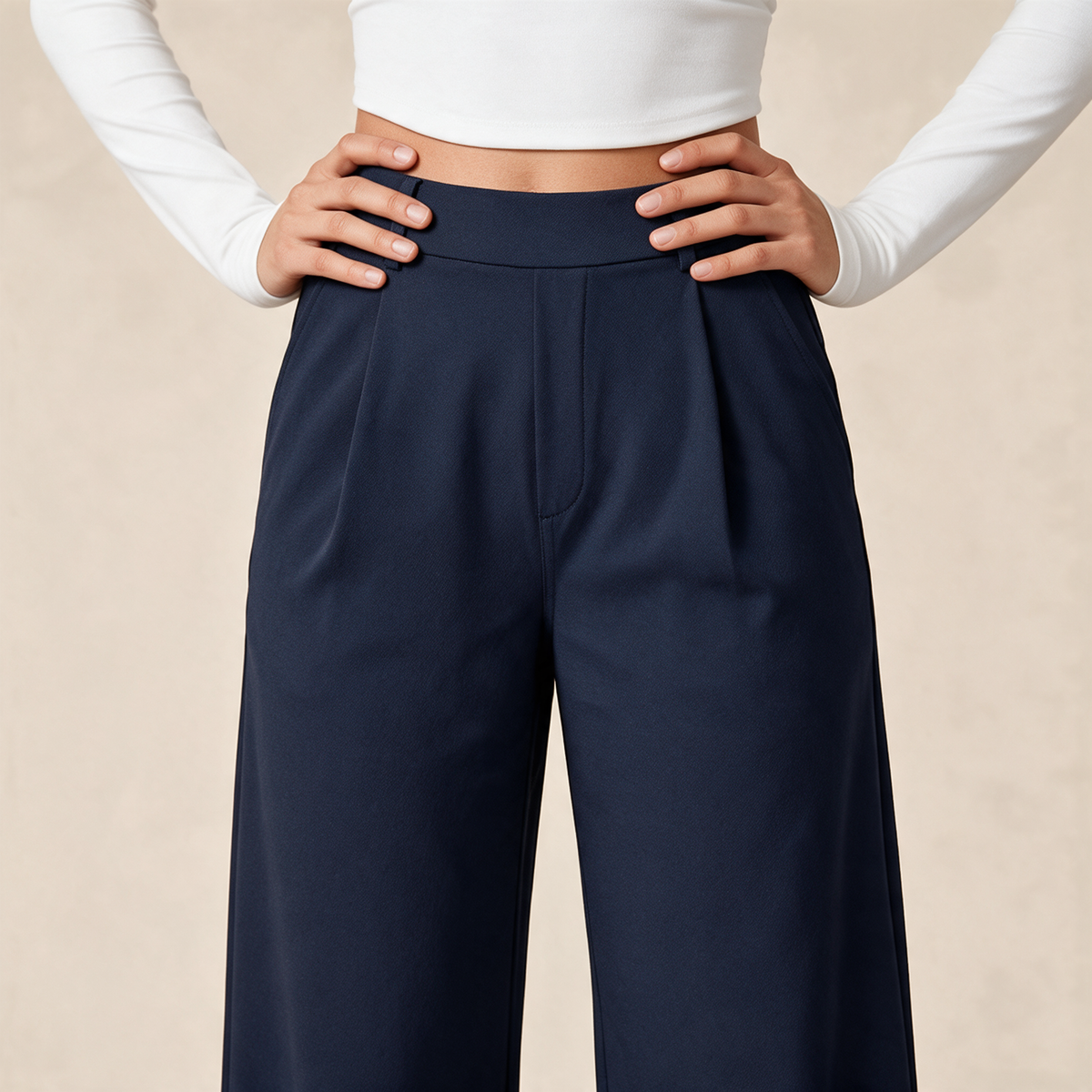 Elise Pants | Wide Comfort Tailored Pants | Essential Collection