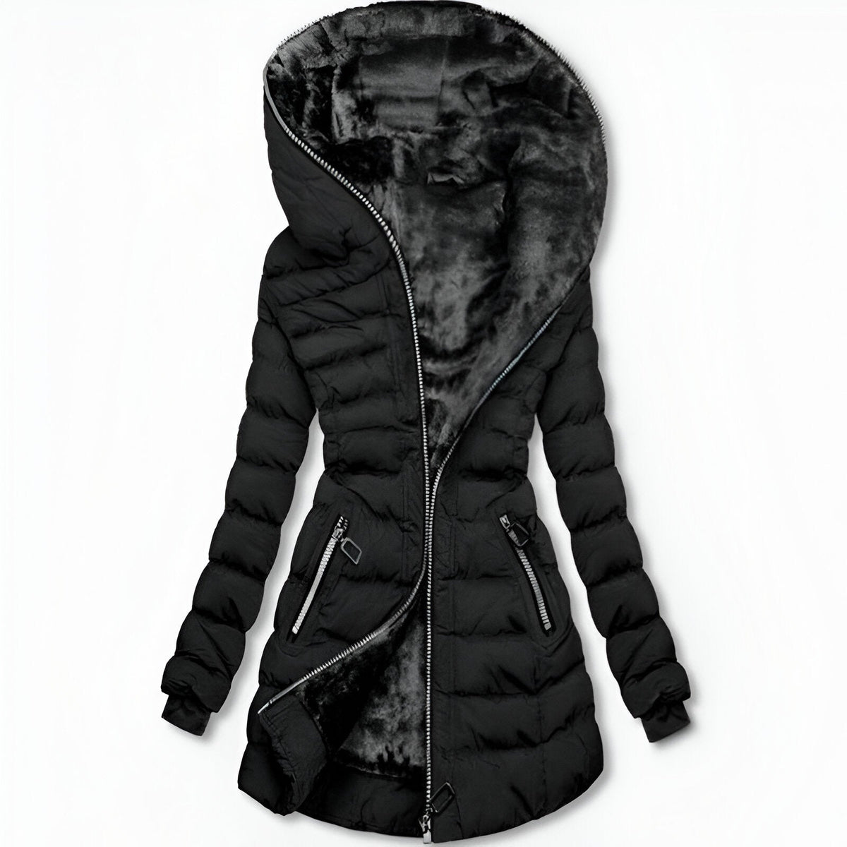 Cocéa | Quilted Cloud Coat - Velvet Interior & Giant Fleece Hood