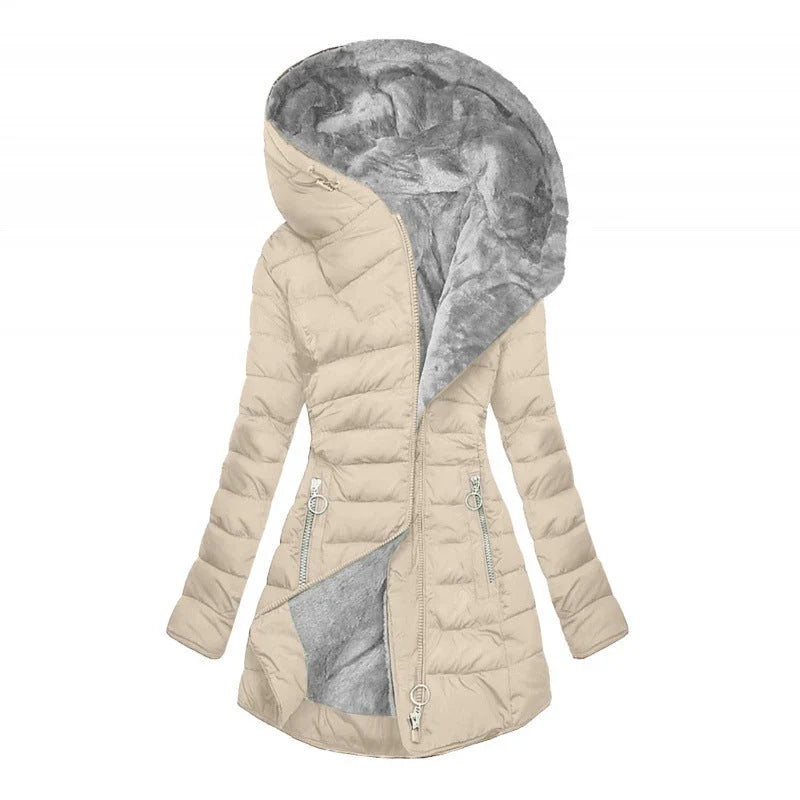 Cocéa | Quilted Cloud Coat - Velvet Interior & Giant Fleece Hood